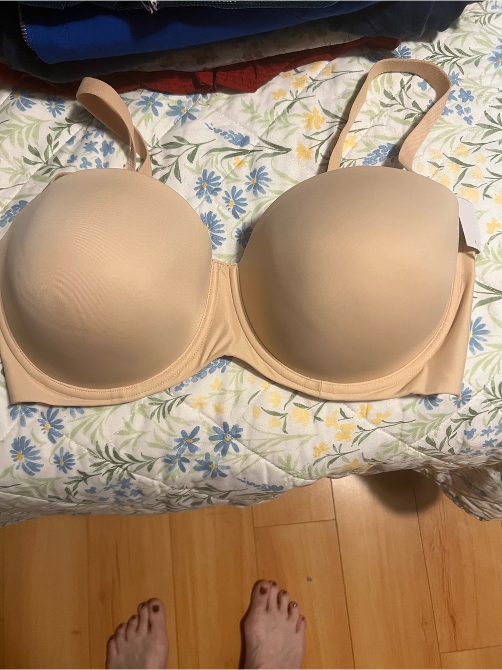 Auden Beige Nude T-Shirt Bra - Smooth Molded Cups